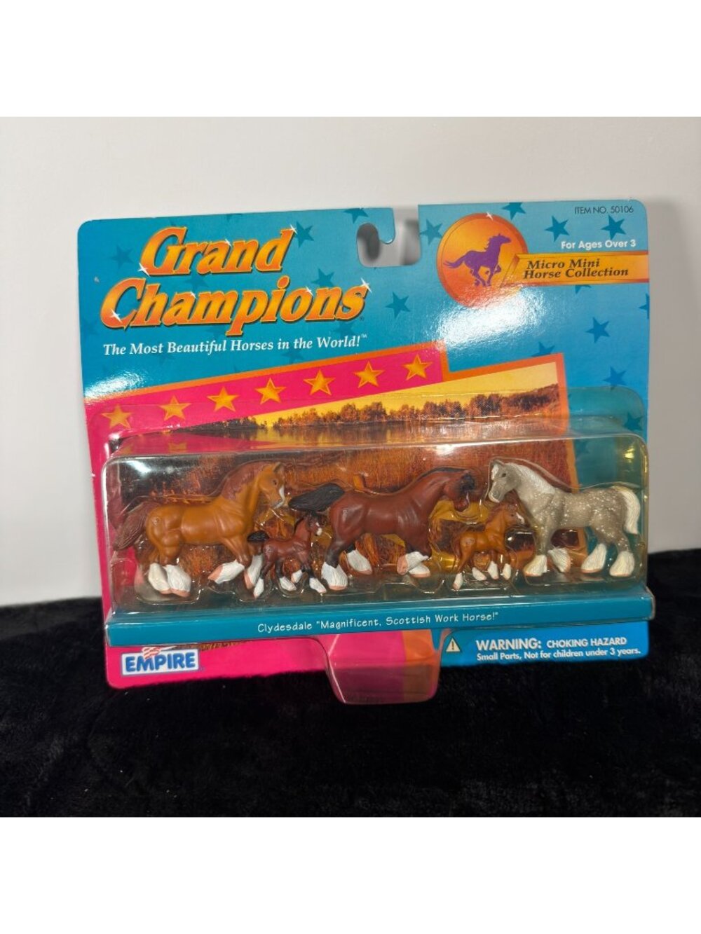Grand Champions Micro Mini Horse Collection Clydesdale Scottish Work Horse 1997